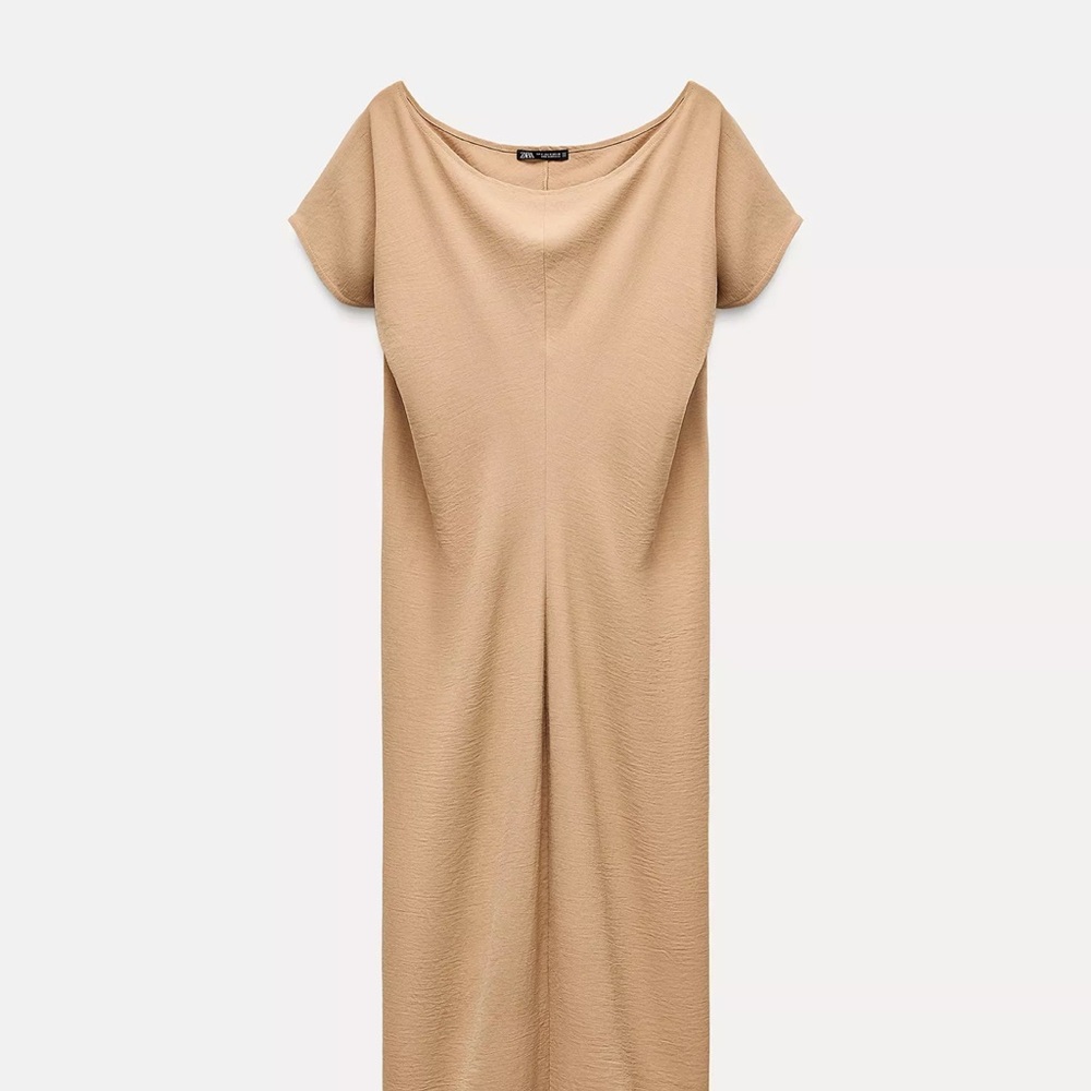 Zara Tan Maxi Dress